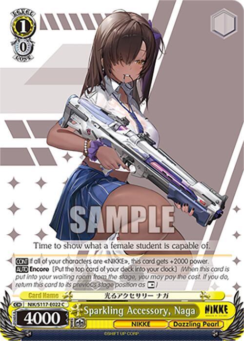 Weiss Schwarz GODDESS OF VICTORY: NIKKE Sparkling Accessory, Naga NIK/S117-E022 Common