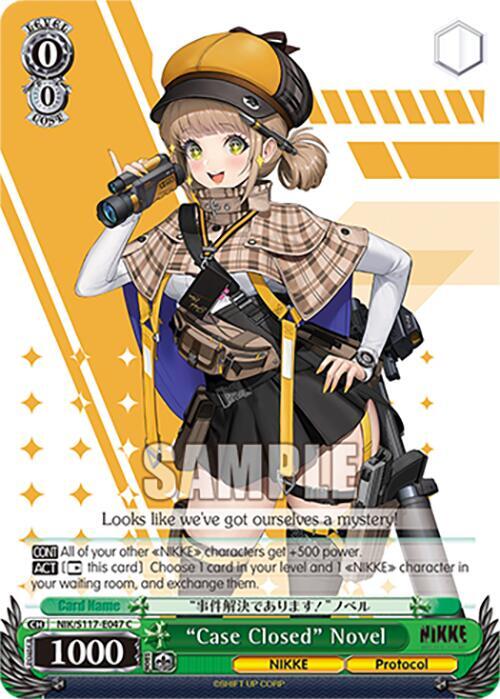 Weiss Schwarz GODDESS OF VICTORY: NIKKE "Case Closed" Novel NIK/S117-E047 C Common Near Mint