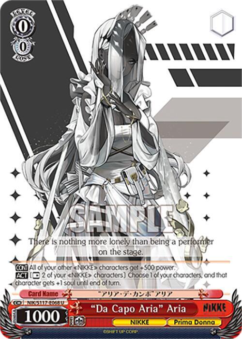 Weiss Schwarz GODDESS OF VICTORY: NIKKE "Da Capo Aria" Aria NIK/S117-E068 Uncommon