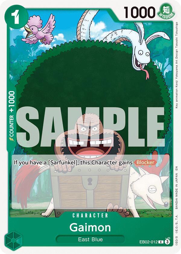 One Piece Card Game Extra Booster: Anime 25th Collection Gaimon EB02-012 C Near Mint