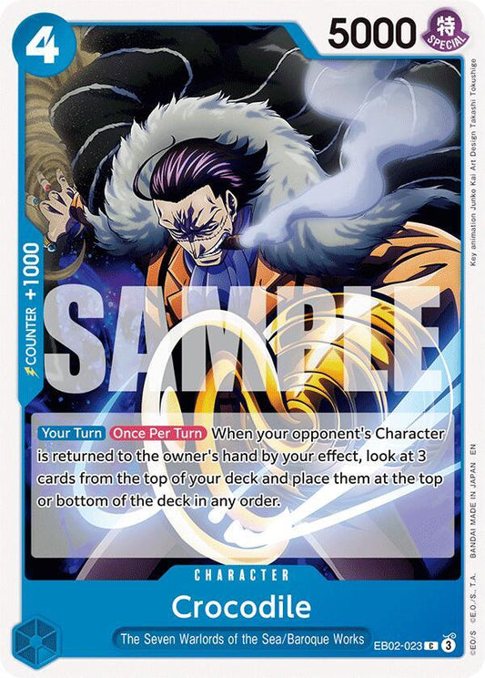 One Piece Card Game Extra Booster: Anime 25th Collection Crocodile EB02-023 Common