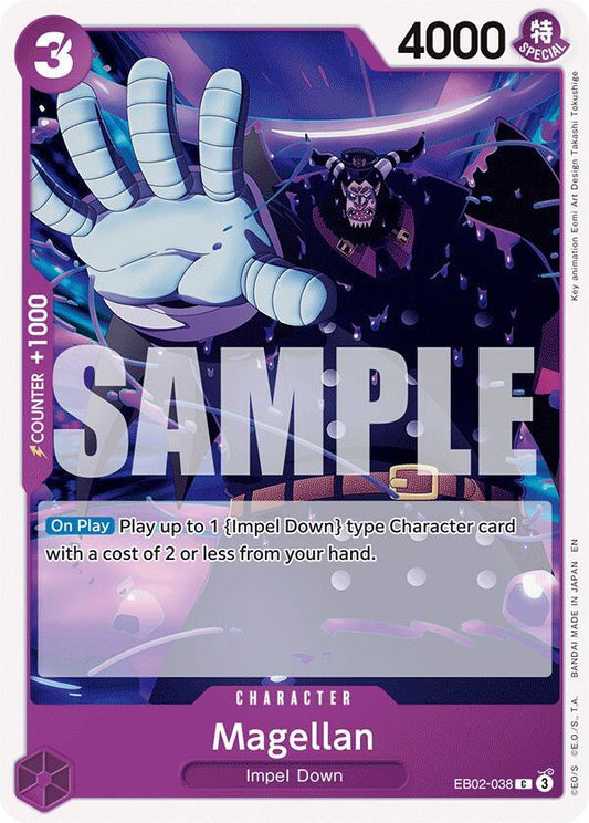 One Piece Card Game Extra Booster: Anime 25th Collection Magellan EB02-038 C Near Mint