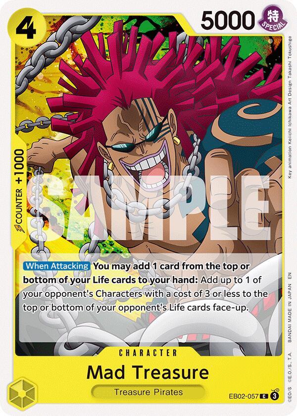 One Piece Card Game Extra Booster: Anime 25th Collection Mad Treasure EB02-057 C Near Mint