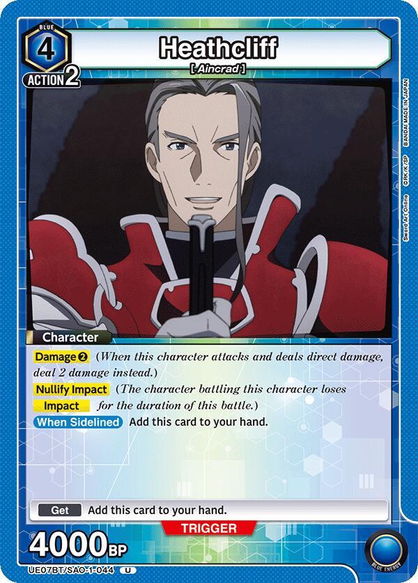Union Arena UE07BT: Sword Art Online Heathcliff UE07BT/SAO-1-044 Uncommon Near Mint