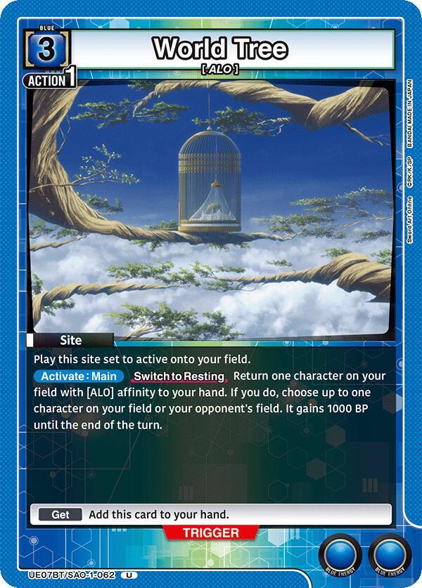 Union Arena UE07BT: Sword Art Online World Tree UE07BT/SAO-1-062 Uncommon