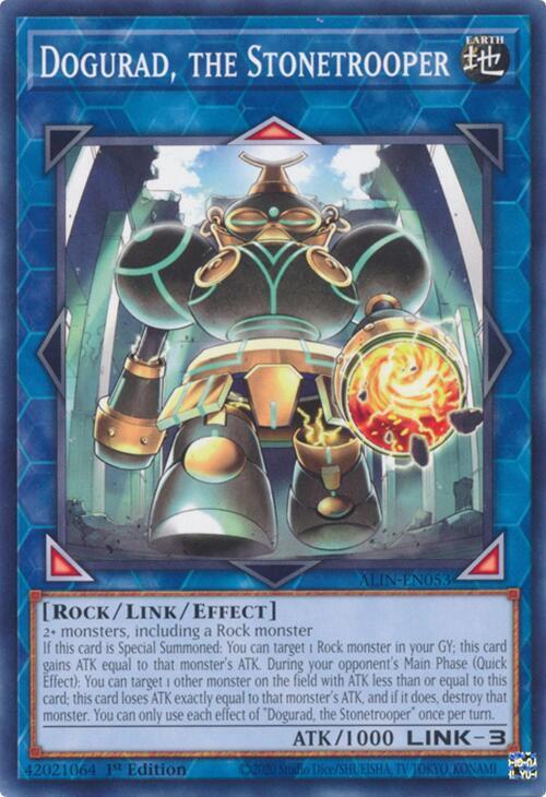 YuGiOh Alliance Insight Dogurad, the Stonetrooper ALIN-EN053 Common 1st Edition