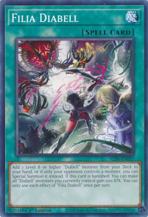 YuGiOh Alliance Insight Filia Diabell ALIN-EN057 Common Near Mint 1st Edition
