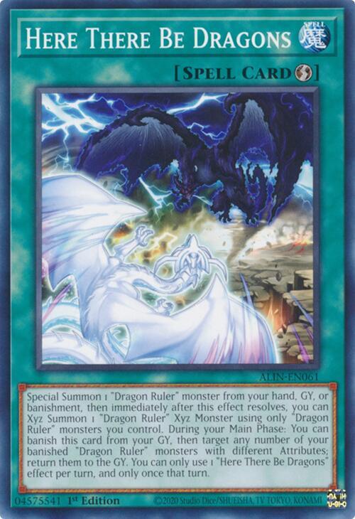 YuGiOh Alliance Insight Here There Be Dragons ALIN-EN061 Common 1st Edition