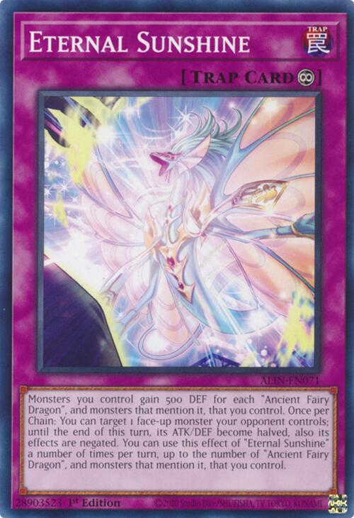 YuGiOh Alliance Insight Eternal Sunshine ALIN-EN071 Common Near Mint 1st Edition