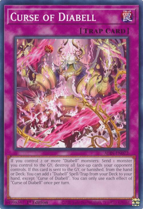 YuGiOh Alliance Insight Curse of Diabell ALIN-EN072 Common 1st Edition