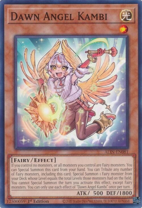 YuGiOh Alliance Insight Dawn Angel Kambi ALIN-EN081 Common 1st Edition