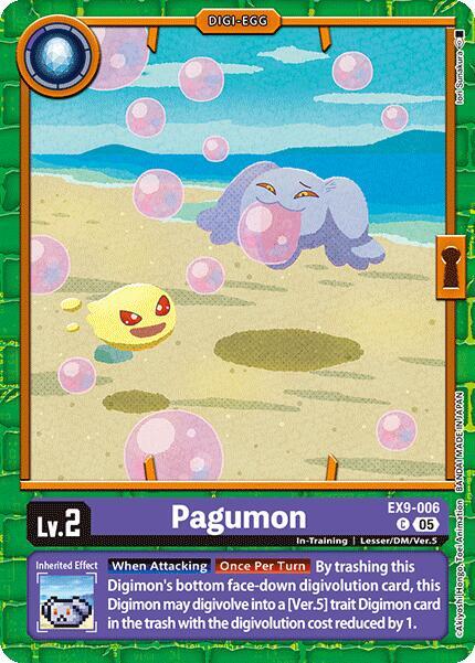 Digimon Card Game Versus Monsters Pagumon EX9-006 Common