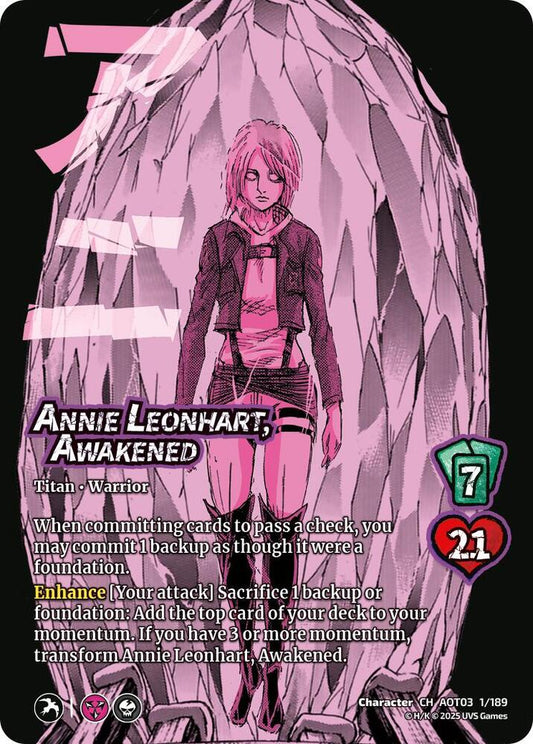 UniVersus Attack on Titan: Apocalypse Annie Leonhart, Awakened // Female Titan 1/189 Character