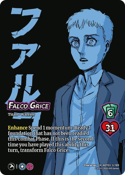 UniVersus Attack on Titan: Apocalypse Falco Grice // Jaw Titan, Flying Form 5/189 Character