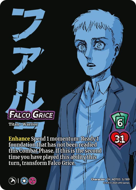 UniVersus Attack on Titan: Apocalypse Falco Grice // Jaw Titan, Flying Form 5/189 Character Near Mint