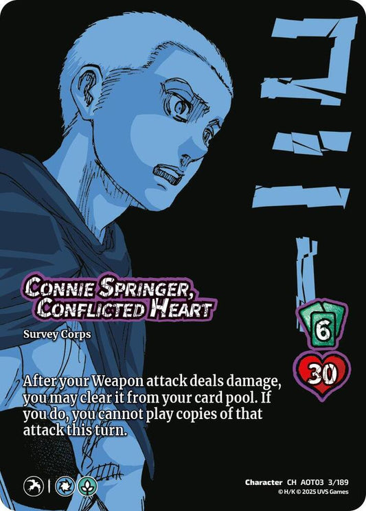 UniVersus Attack on Titan: Apocalypse Connie Springer, Conflicted Heart 3/189 Character Near Mint