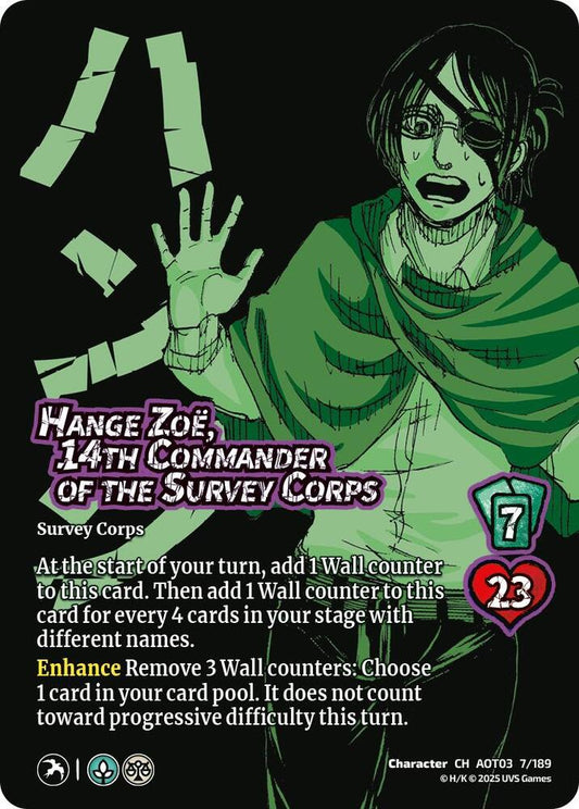 UniVersus Attack on Titan: Apocalypse Hange Zoe, 14th Commander of the Survey Corps 7/189 Character