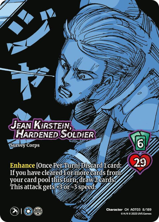 UniVersus Attack on Titan: Apocalypse Jean Kirstein, Hardened Soldier 8/189 Character
