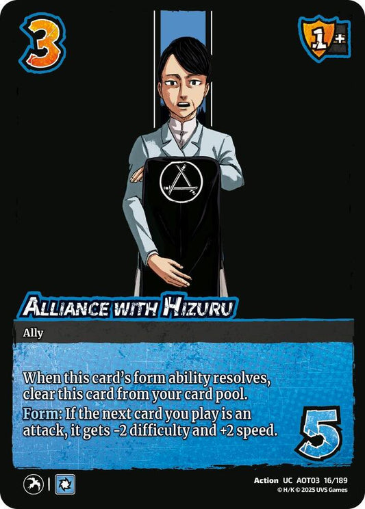 UniVersus Attack on Titan: Apocalypse Alliance with Hizuru 16/189 Uncommon Near Mint