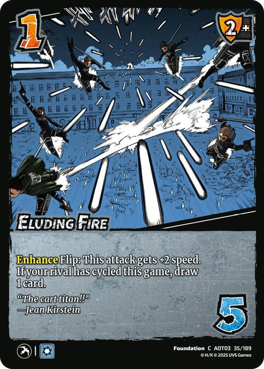 UniVersus Attack on Titan: Apocalypse Eluding Fire 35/189 Common Near Mint