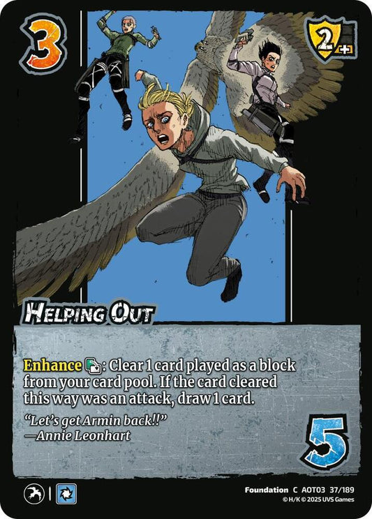 UniVersus Attack on Titan: Apocalypse Helping Out 37/189 Common Near Mint
