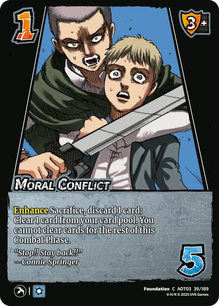 UniVersus Attack on Titan: Apocalypse Moral Conflict 39/189 Common Near Mint