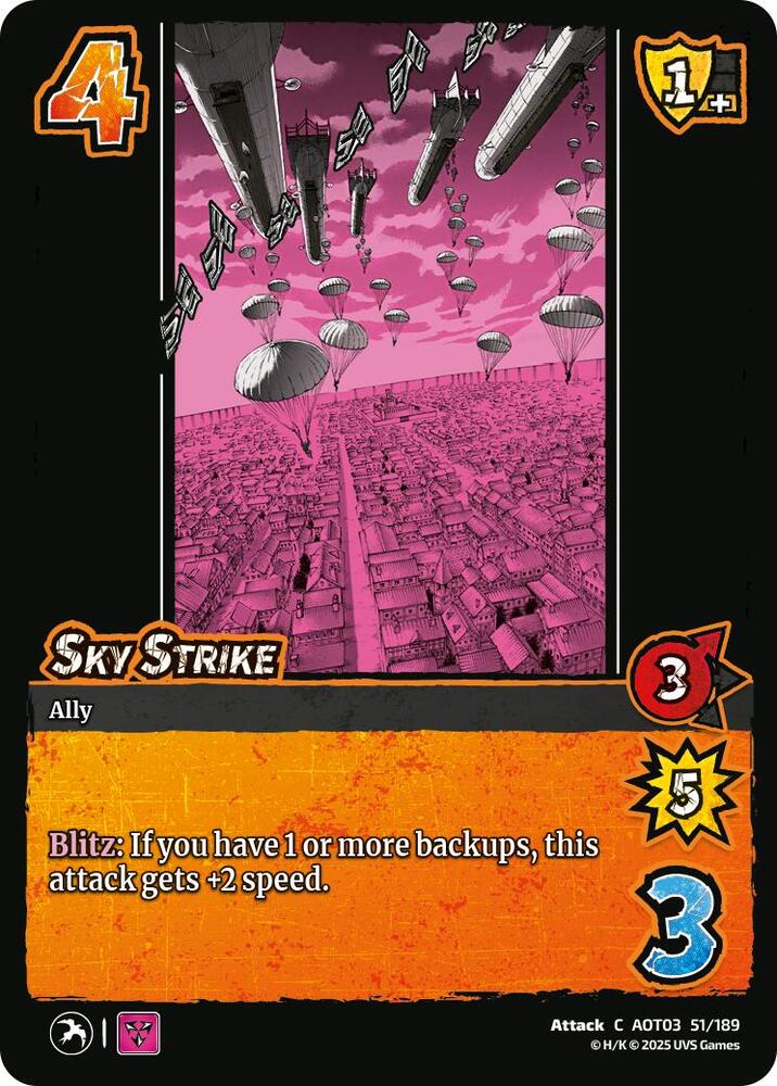 UniVersus Attack on Titan: Apocalypse Sky Strike 51/189 Common Near Mint