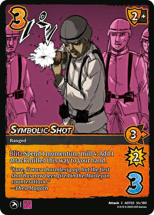 UniVersus Attack on Titan: Apocalypse Symbolic Shot 54/189 Common Near Mint