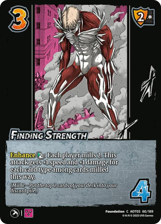 UniVersus Attack on Titan: Apocalypse Finding Strength 60/189 Common Near Mint
