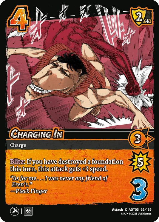 UniVersus Attack on Titan: Apocalypse Charging In 69/189 Common