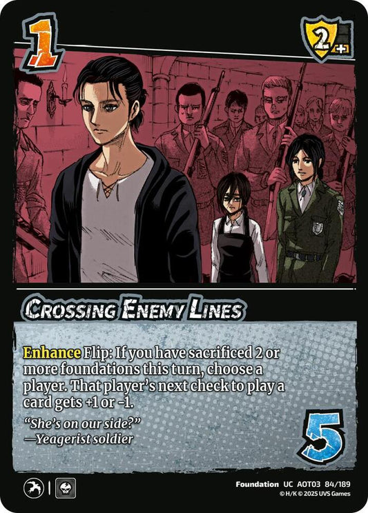 UniVersus Attack on Titan: Apocalypse Crossing Enemy Lines 84/189 Uncommon Near Mint