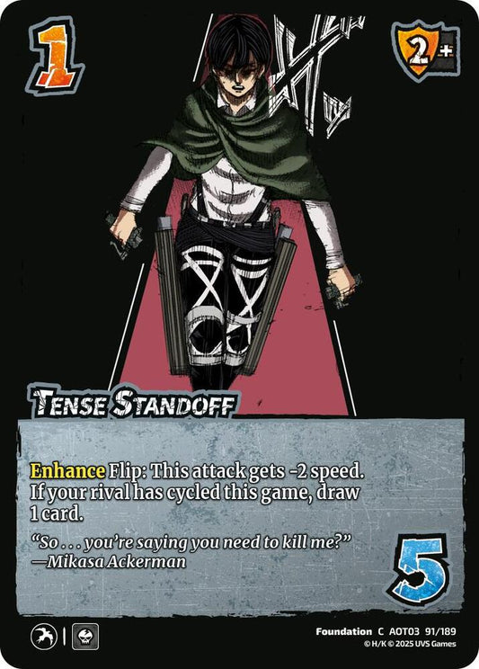 UniVersus Attack on Titan: Apocalypse Tense Standoff 91/189 Common Near Mint