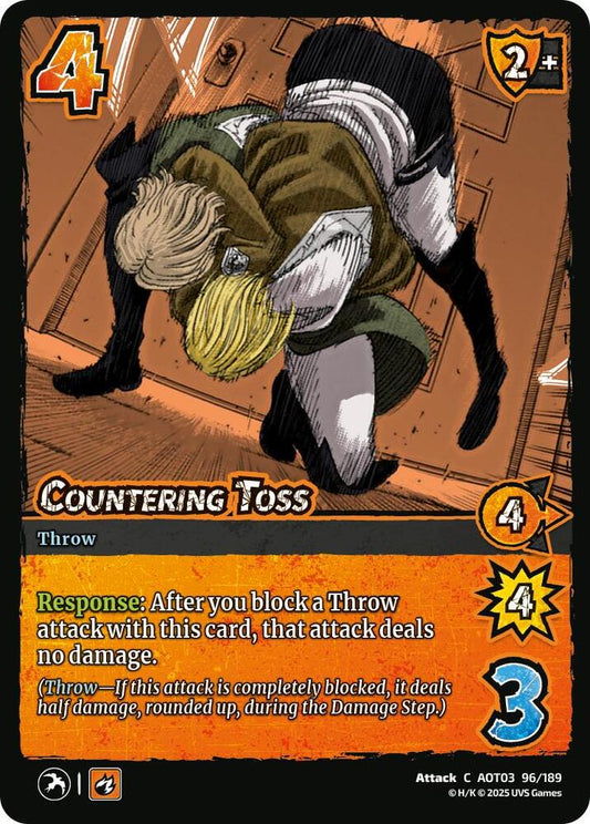 UniVersus Attack on Titan: Apocalypse Countering Toss 96/189 Common Near Mint
