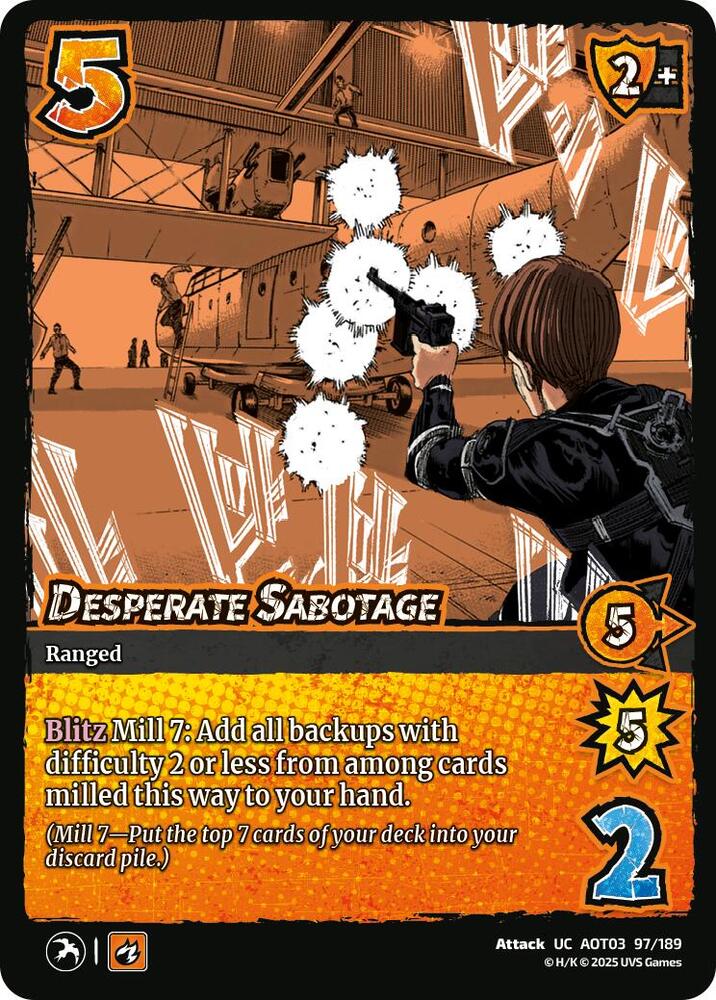 UniVersus Attack on Titan: Apocalypse Desperate Sabotage 97/189 Uncommon