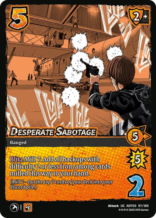UniVersus Attack on Titan: Apocalypse Desperate Sabotage 97/189 Uncommon Near Mint