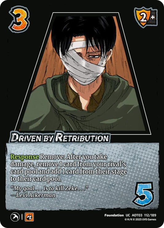 UniVersus Attack on Titan: Apocalypse Driven by Retribution 112/189 Uncommon
