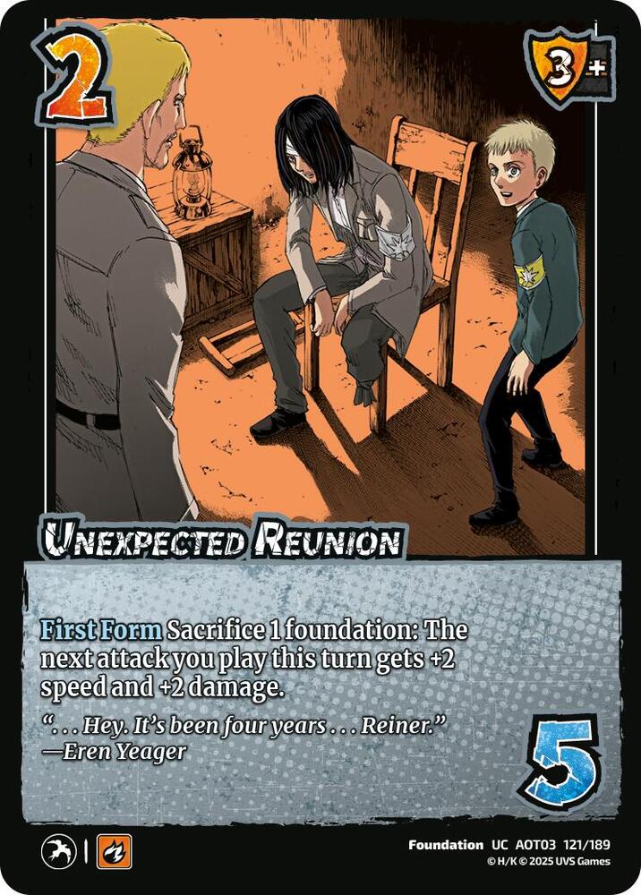 UniVersus Attack on Titan: Apocalypse Unexpected Reunion 121/189 Uncommon Near Mint
