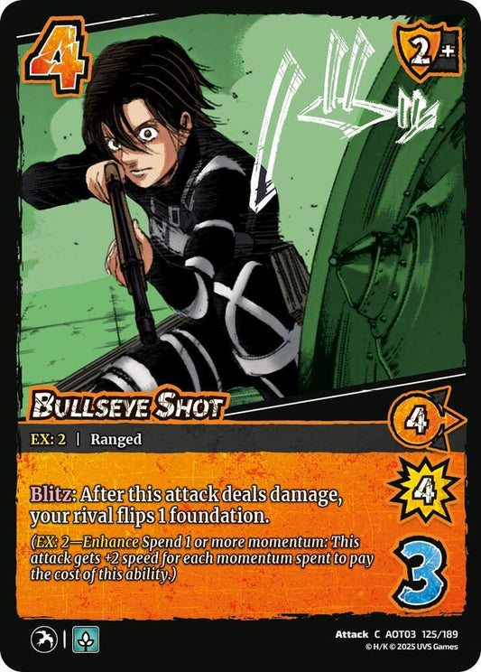 UniVersus Attack on Titan: Apocalypse Bullseye Shot 125/189 Common