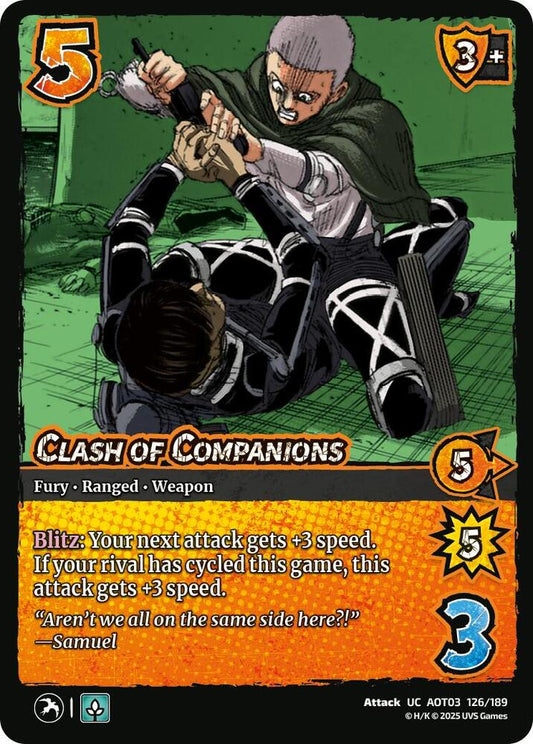 UniVersus Attack on Titan: Apocalypse Clash of Companions 126/189 Uncommon