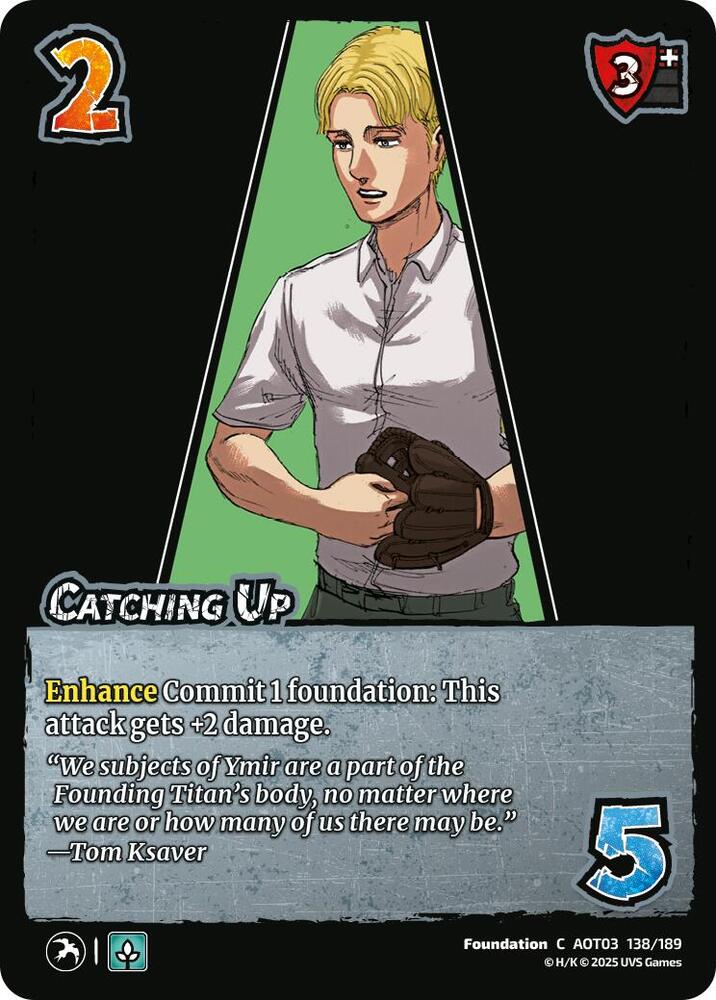 UniVersus Attack on Titan: Apocalypse Catching Up 138/189 Common Near Mint