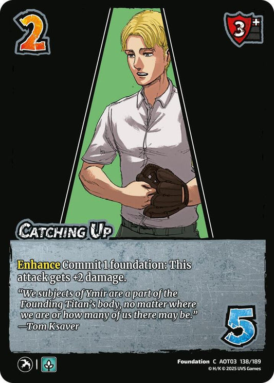 UniVersus Attack on Titan: Apocalypse Catching Up 138/189 Common Near Mint