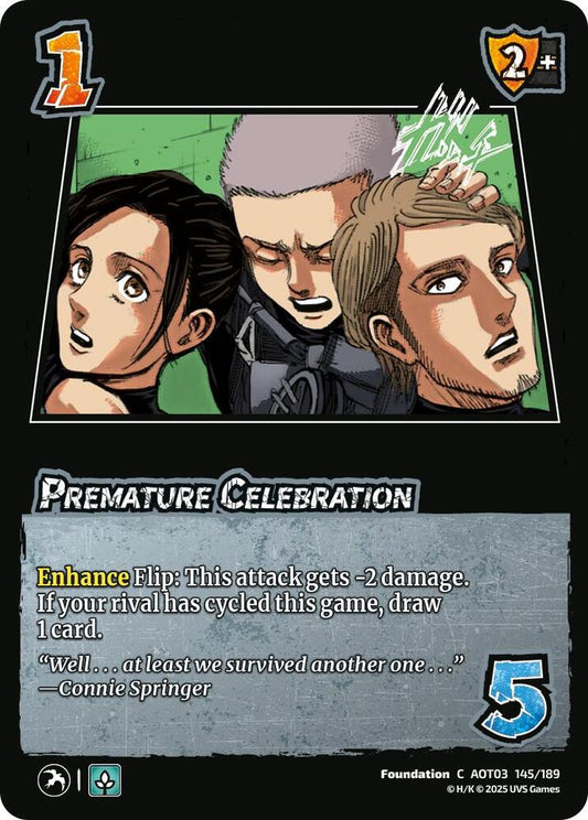 UniVersus Attack on Titan: Apocalypse Premature Celebration 145/189 Common