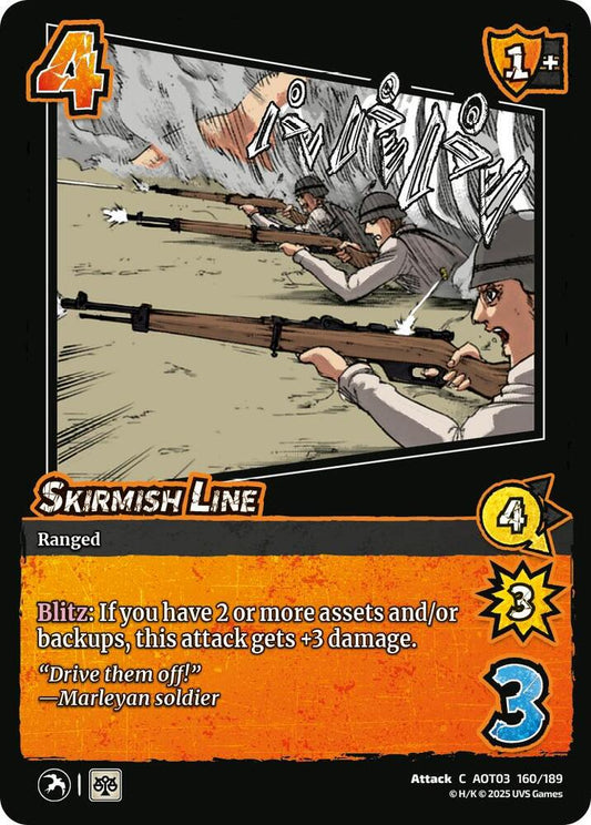 UniVersus Attack on Titan: Apocalypse Skirmish Line 160/189 Common Near Mint