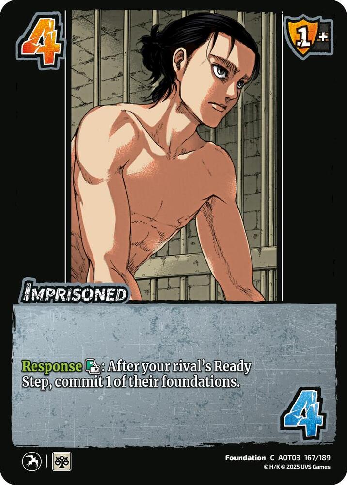 UniVersus Attack on Titan: Apocalypse Imprisoned 167/189 Common Near Mint