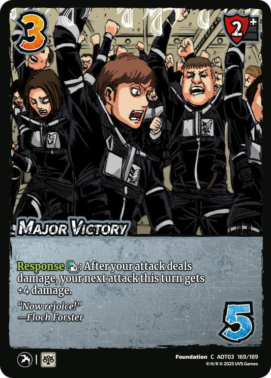 UniVersus Attack on Titan: Apocalypse Major Victory 169/189 Common Near Mint
