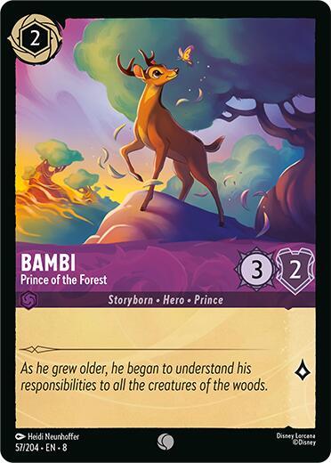 Lorcana TCG Reign of Jafar Bambi - Prince of the Forest 57/204 Common