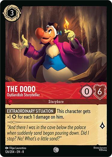 Lorcana TCG Reign of Jafar The Dodo - Outlandish Storyteller 126/204 Common