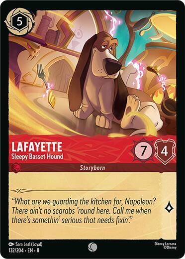 Lorcana TCG Reign of Jafar Lafayette - Sleepy Basset Hound 132/204 Common