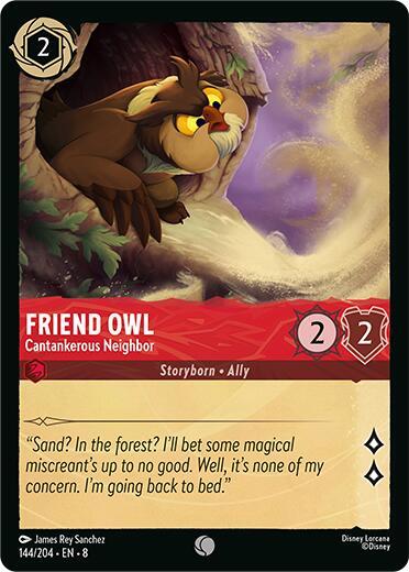 Lorcana TCG Reign of Jafar Friend Owl - Cantankerous Neighbor 144/204 Common
