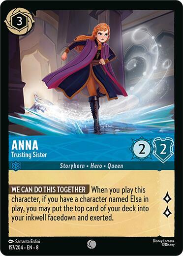 Lorcana TCG Reign of Jafar Anna - Trusting Sister 157/204 Common